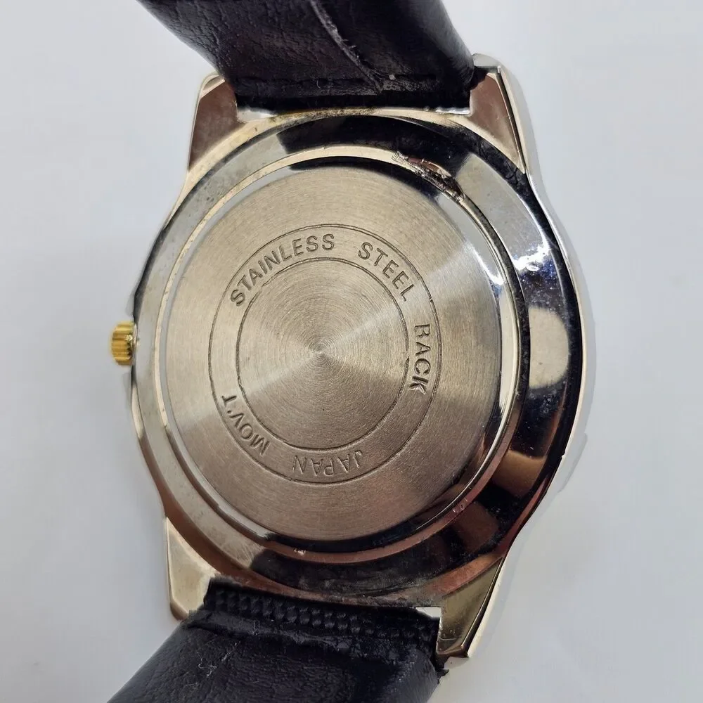 VTG Sports Illustrated Watch Men 38MM Yellow Dial New Black Canvas Bands Battery